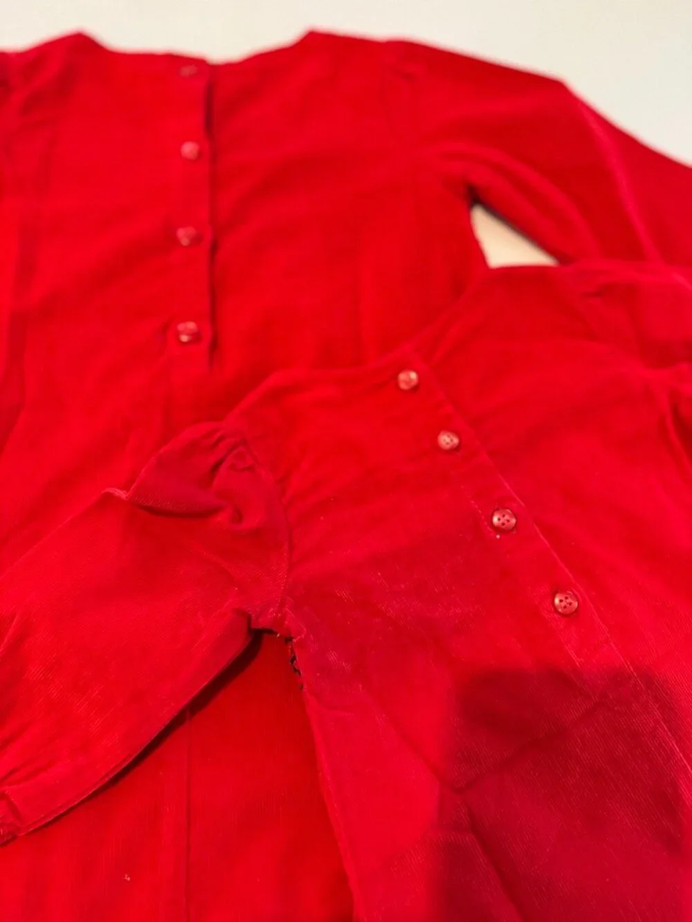 Beebay Toddler/Infant or Doll Vintage Red Smocked Dress Set,New,Not sold sep. - Picture 5 of 7